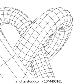 Geometric background. Abstract shape