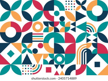 geometric background with abstract shapes