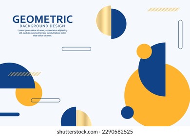 Geometric background with abstract shapes design