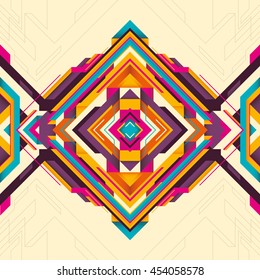 Geometric background with abstract shapes. Vector illustration.