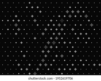 Geometric background with abstract stars, rhombus, vector illustration
