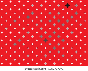Geometric background with abstract stars, rhombus, vector illustration