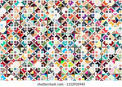Geometric background with beautiful elements