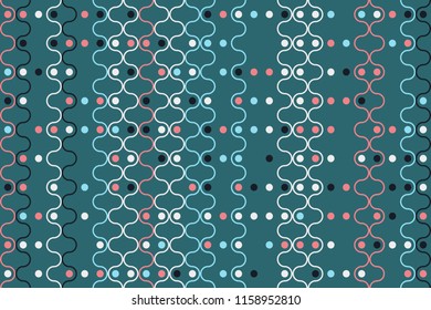 Geometric background with beautiful elements