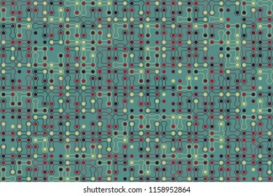 Geometric background with beautiful elements