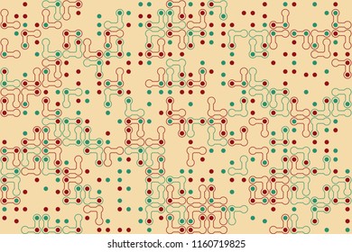 Geometric background with beautiful elements