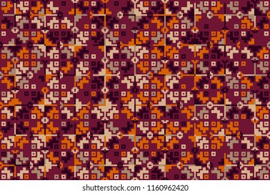 Geometric background with beautiful elements