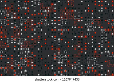 Geometric background with beautiful elements