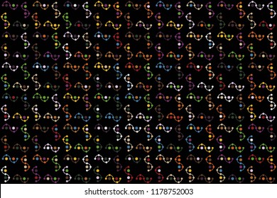 Geometric background with beautiful elements