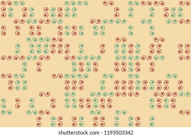 Geometric background with beautiful elements