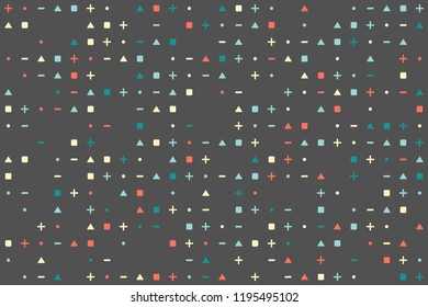 Geometric background with beautiful elements
