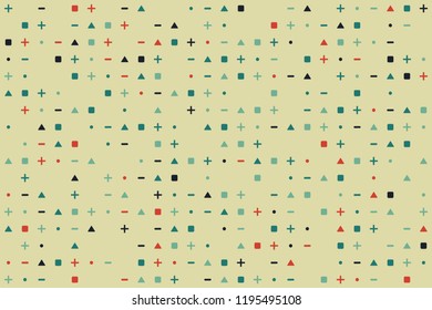 Geometric background with beautiful elements