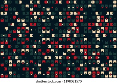 Geometric background with beautiful elements