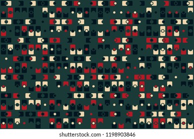 Geometric background with beautiful elements