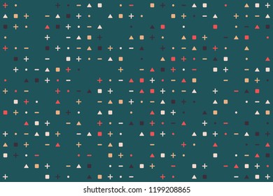 Geometric background with beautiful elements