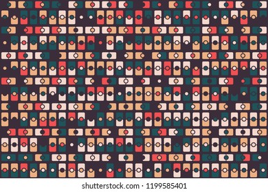 Geometric background with beautiful elements