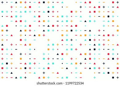 Geometric background with beautiful elements