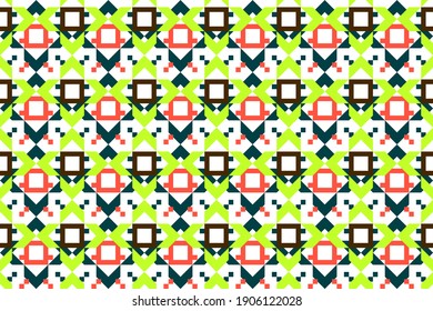 Geometric background with beautiful elements. Stock illustration for web, print, scrapbooking, wrapping paper, textiles, background and wallpaper.
