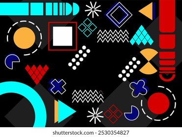 plano de fundo geométrico, gradiente preto, estilo de efeito de barra, abstrato