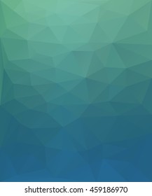 Geometric background of blue color . Abstract polygonal mosaic 