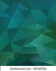 Geometric background of blue color . Abstract polygonal mosaic 