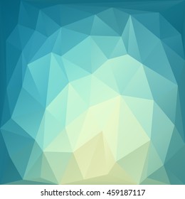 Geometric background of blue color . Abstract polygonal mosaic 