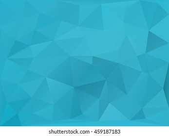 Geometric background of blue color . Abstract polygonal mosaic 