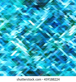 Geometric background of blue color . Abstract polygonal mosaic 