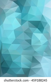 Geometric background of blue color . Abstract polygonal mosaic 