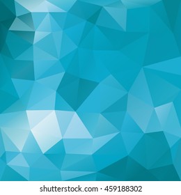 Geometric background of blue color . Abstract polygonal mosaic 
