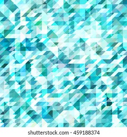 Geometric background of blue color . Abstract polygonal mosaic 