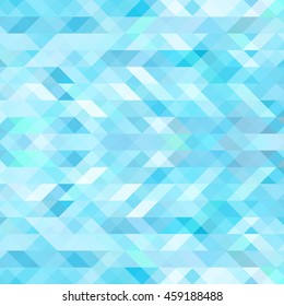 Geometric background of blue color . Abstract polygonal mosaic 