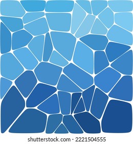 Fondo geométrico con guijarros azules. Elemento de diseño.