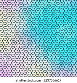Geometric background with blue pebbles. Design element.