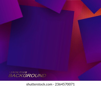 Fondo geométrico en tonos azul y violeta con cuadrados.