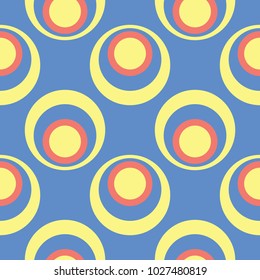 Geometric background. Blue seamless pattern for wallpapers, textile and fabrics
