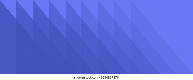 Fondo geométrico con triángulos azules. El fondo azul tiene una textura suave y moderna. El color azul domina el fondo. Diseño de Vector. Fondo de patrón geométrico degradado.