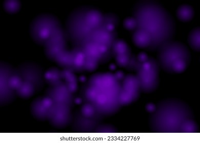 Geometric background with blurred circles. Abstract dark purple background