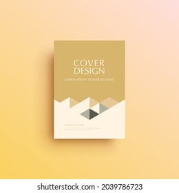 Geometric background book cover, brochure, flyer template, cover design