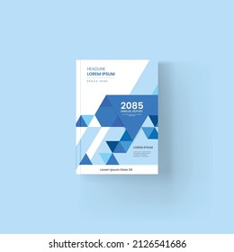 Geometric background book cover brochure flyer template cover design