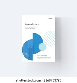 Geometric background book cover brochure flyer template cover design