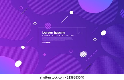 Geometrische Hintergrundfarben und dynamische Formen. Vektorgrafiken.