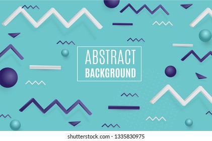 Geometric background bright colors and dynamic shape compositions. Vector illustrations.