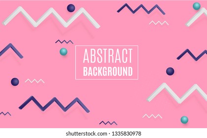 Geometric background bright colors and dynamic shape compositions. Vector illustrations.