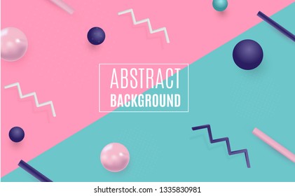 Geometric background bright colors and dynamic shape compositions. Vector illustrations.