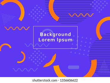 Geometric background bright colors and dynamic shape compositions. Vector illustrations.