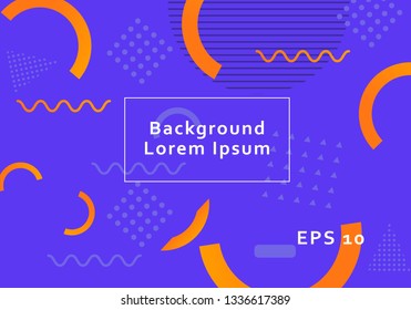 Geometric background bright colors and dynamic shape compositions. Vector illustrations.