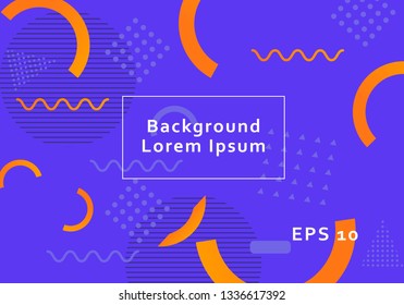 Geometric background bright colors and dynamic shape compositions. Vector illustrations.