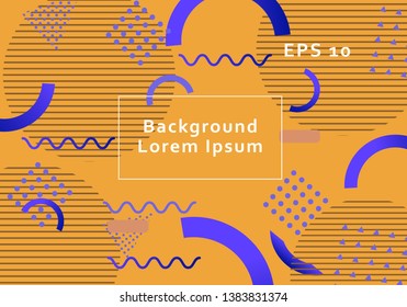 Geometric background bright colors and dynamic shape compositions. Vector illustrations.