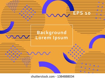 Geometric background bright colors and dynamic shape compositions. Vector illustrations.